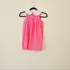Pink and White Checkered Girls Dress